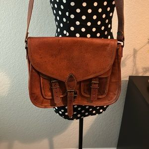 Komal’s Leather Saddle bag